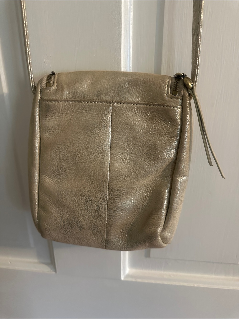 HOBO Taupe Leather Crossbody Bag - Picture 7 of 7